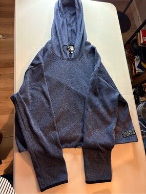 Victoria's Secret PINK Navy Blue Men's Crewneck Hoodie